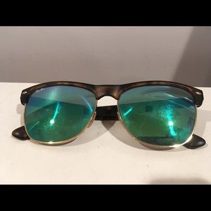 Ray-Ban green reflective sunglasses